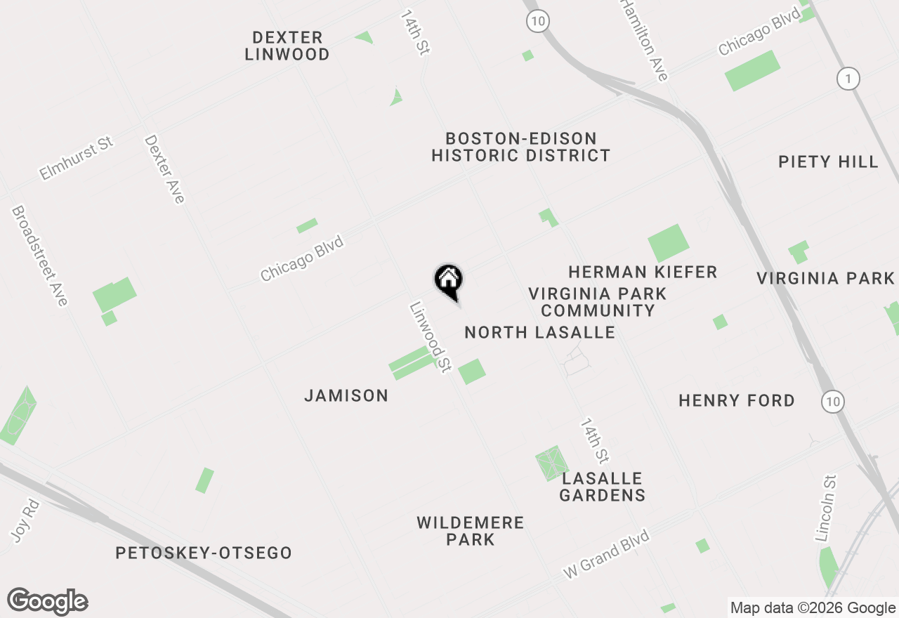 Map of 2475 Taylor Street, Detroit, MI 48206