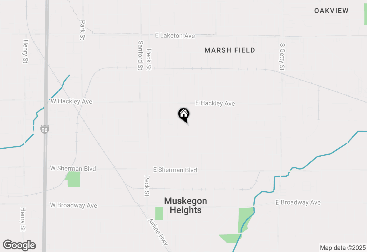 Map of 2316 Hoyt Street, Muskegon, MI 49444