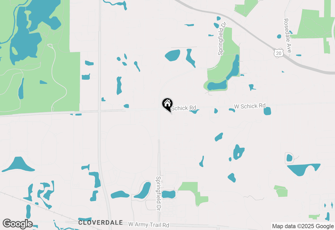 Map of 164 Springdale Lane, Bloomingdale, IL 60108