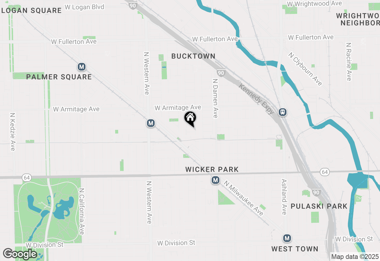 Map of 2131 W Moffat Street, Chicago, IL 60647