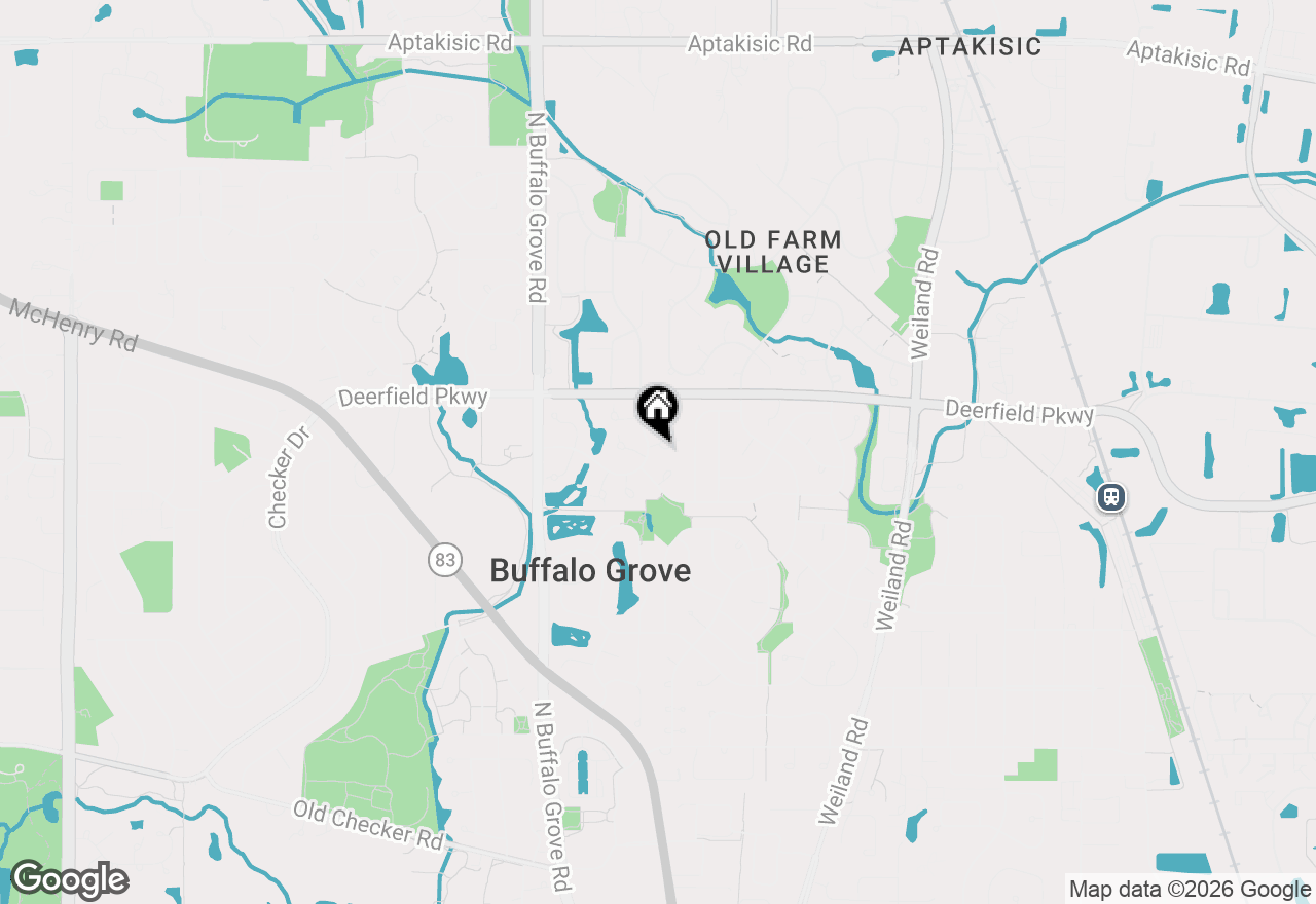 Map of 133 Autumn Court #133, Buffalo Grove, IL 60089
