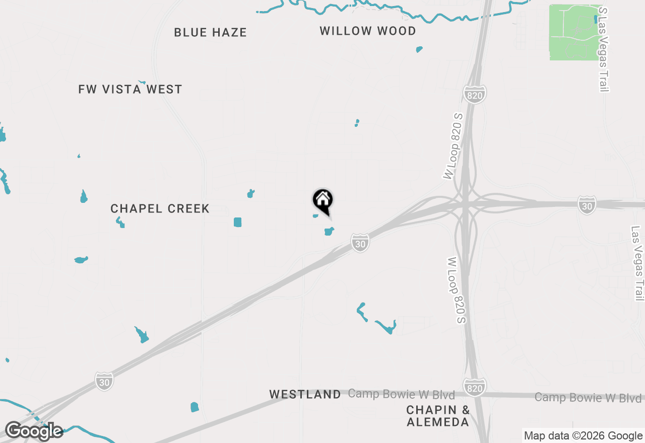 Map of 9720 Calhoun Falls Drive, Fort Worth, TX 76108