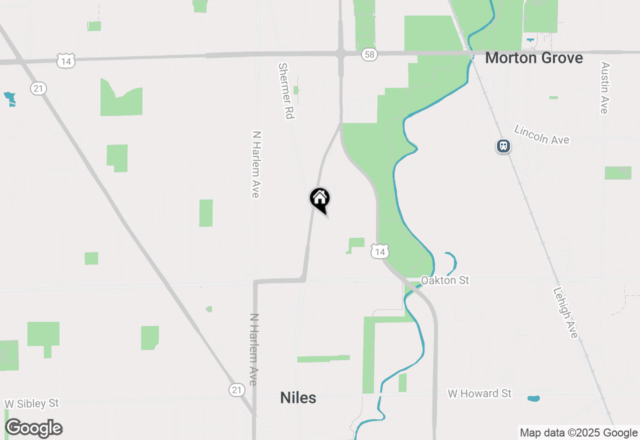 Map of 6964 W Cleveland Street, Niles, IL 60714