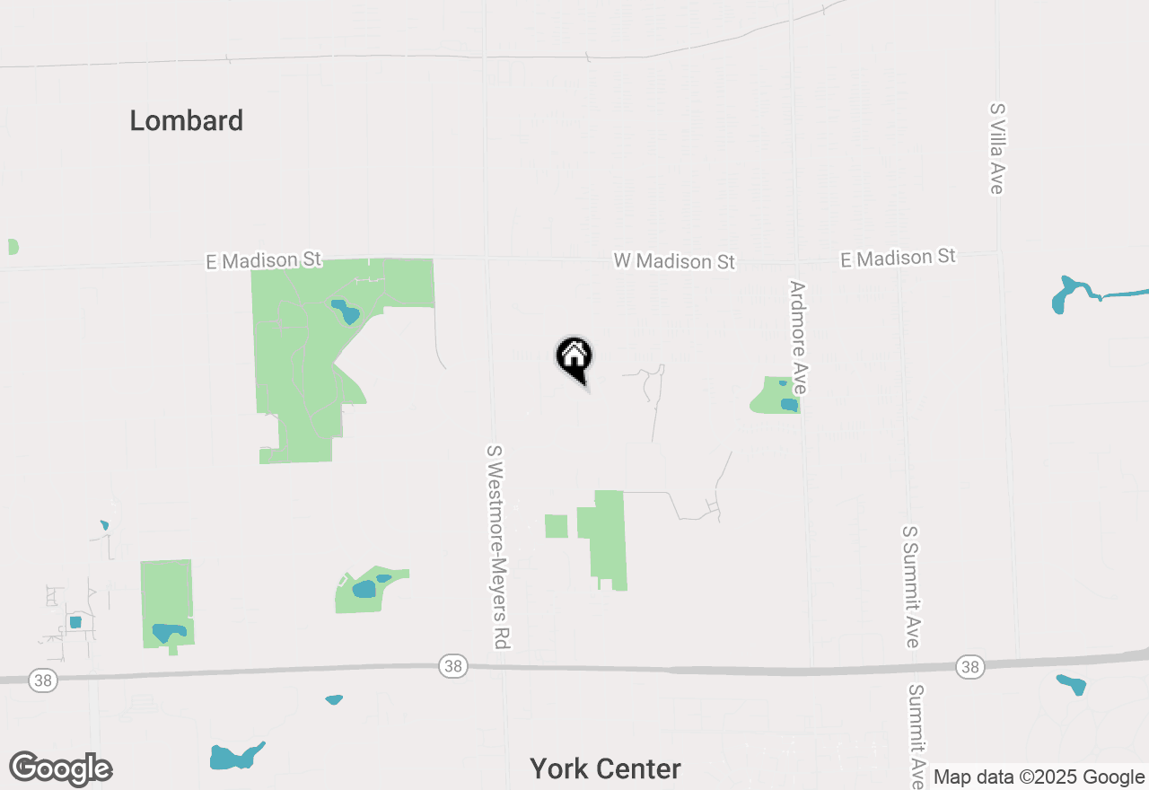 Map of 1128 E Cambria Lane, Lombard, IL 60148