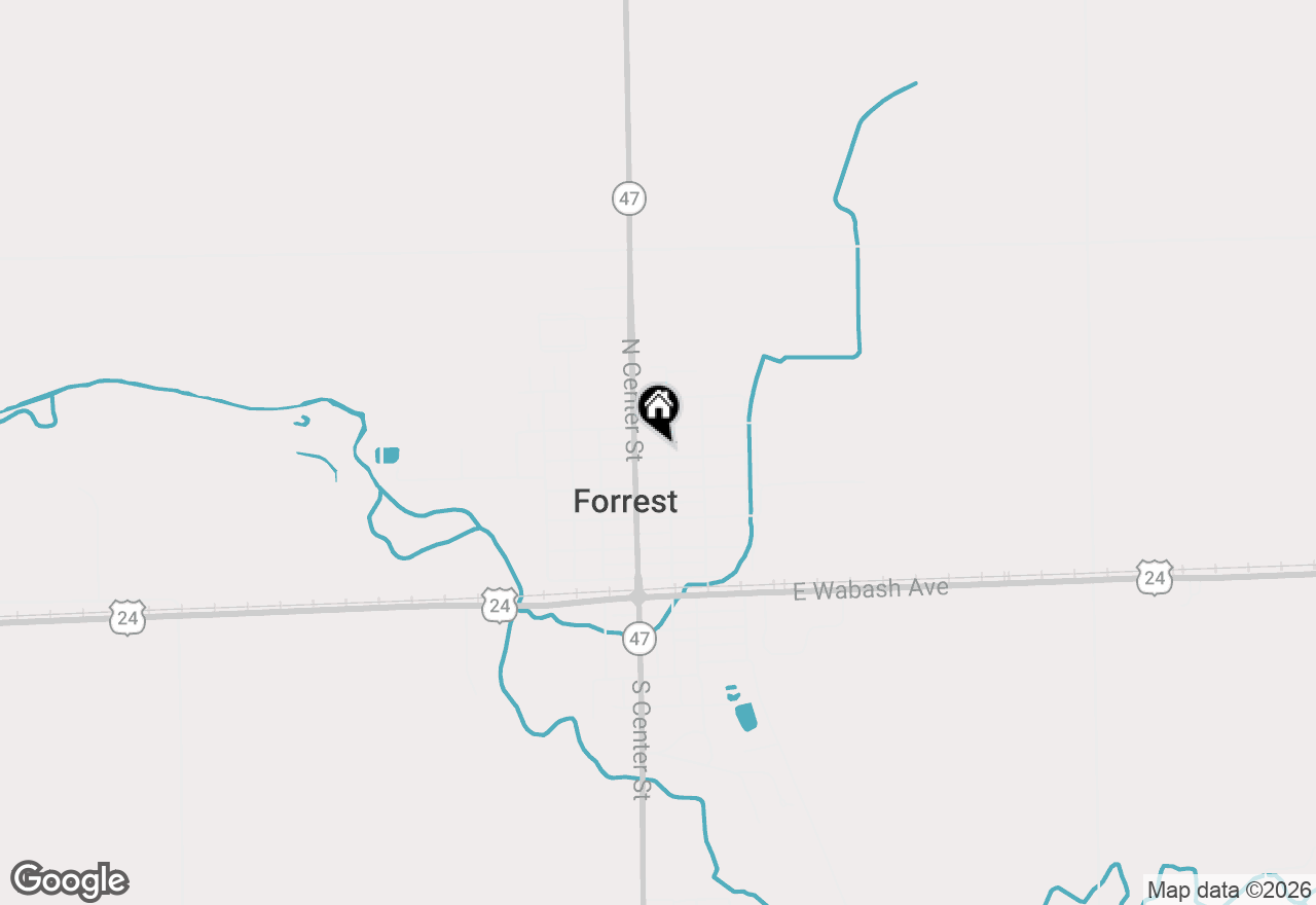 Map of 121 E James Street, Forrest, IL 61741