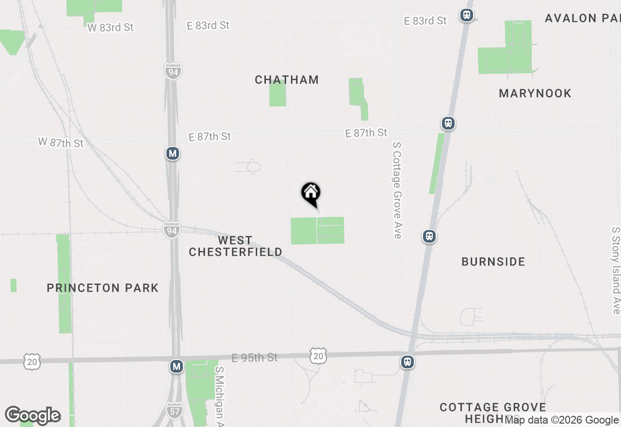 Map of 446 E 90th Street, Chicago, IL 60619