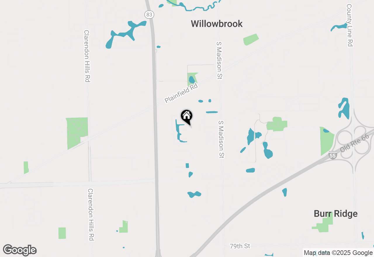 Map of 712 Cottonwood Court #25-B, Willowbrook, IL 60527