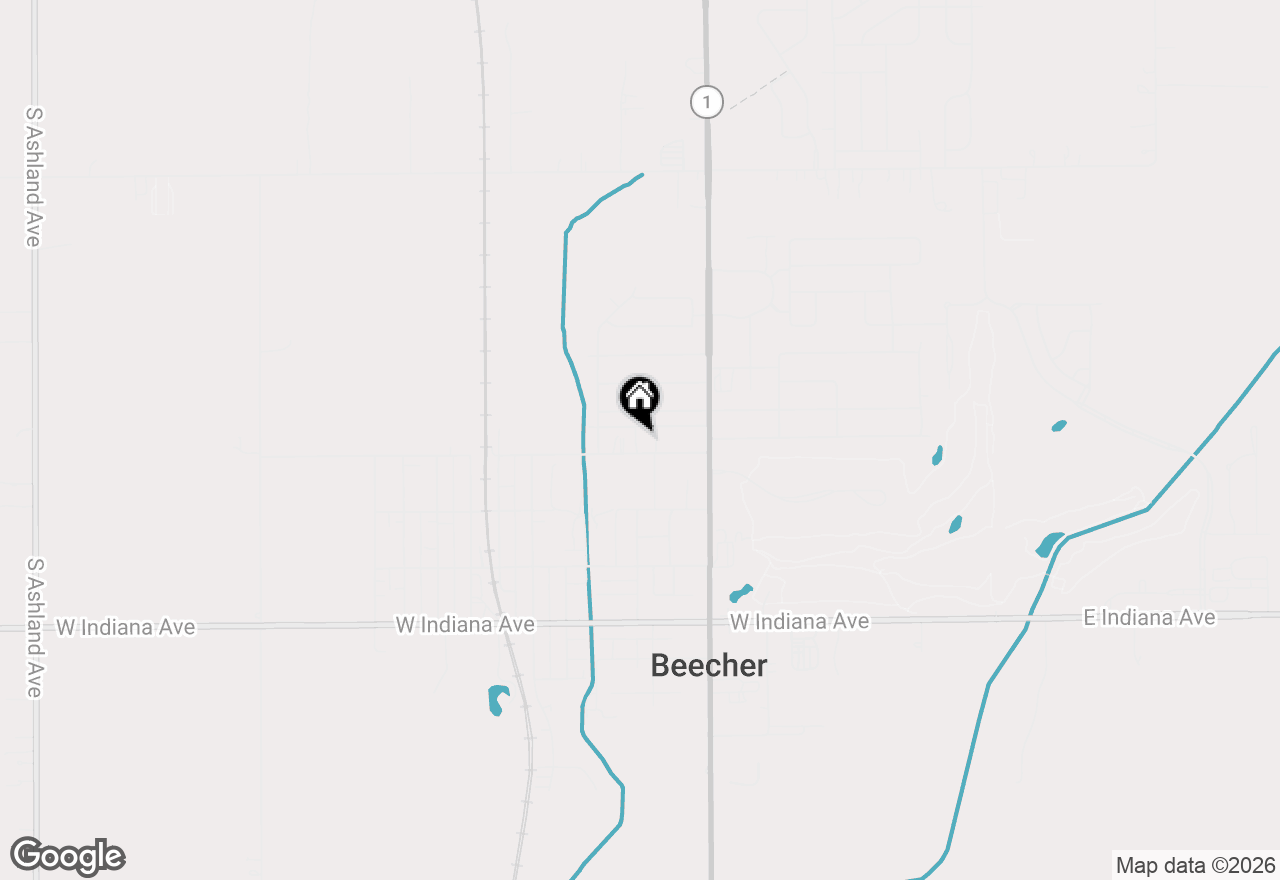 Map of 607 Miller Street, Beecher, IL 60401