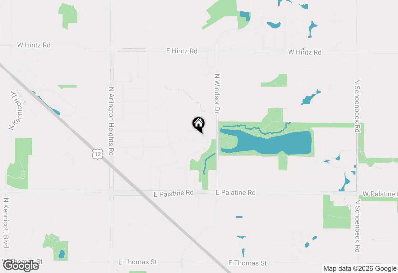 Map of 1132 E Valley Lane, Arlington Heights, IL 60004