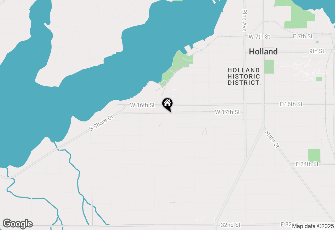 Map of 380 W 17th Street, Holland, MI 49423