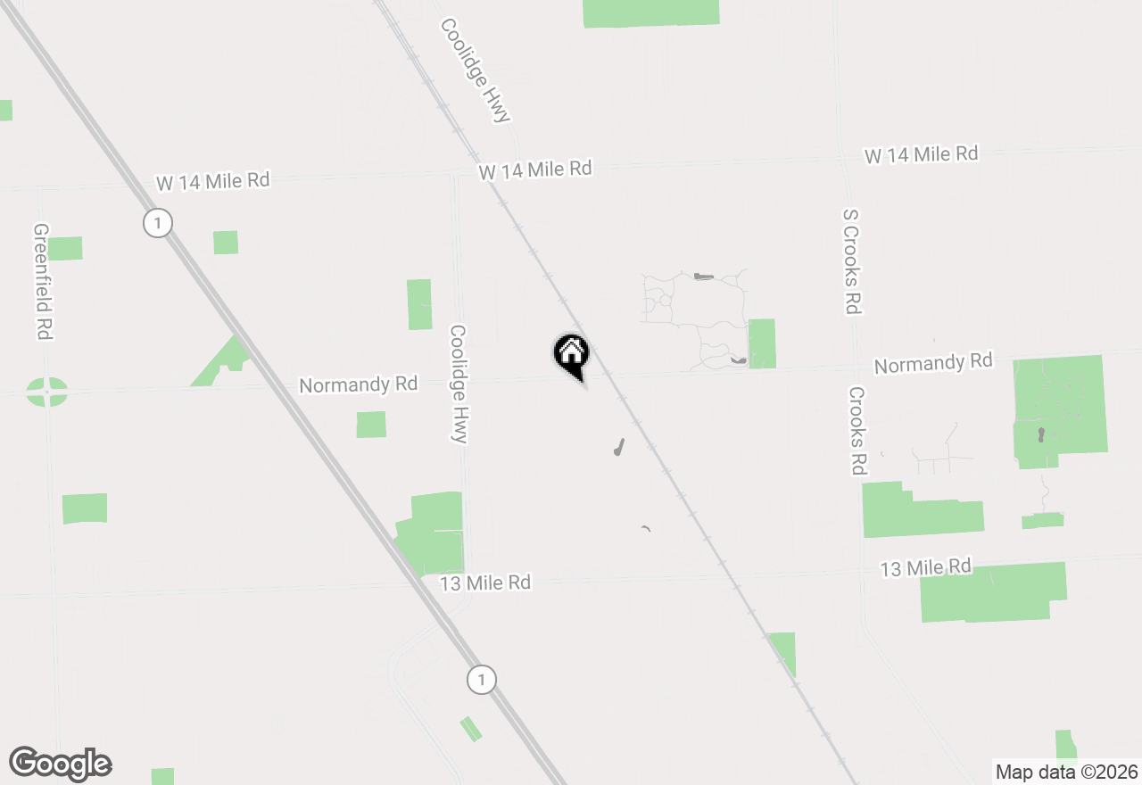 Map of 4114 Edgeland Avenue, Royal Oak, MI 48073