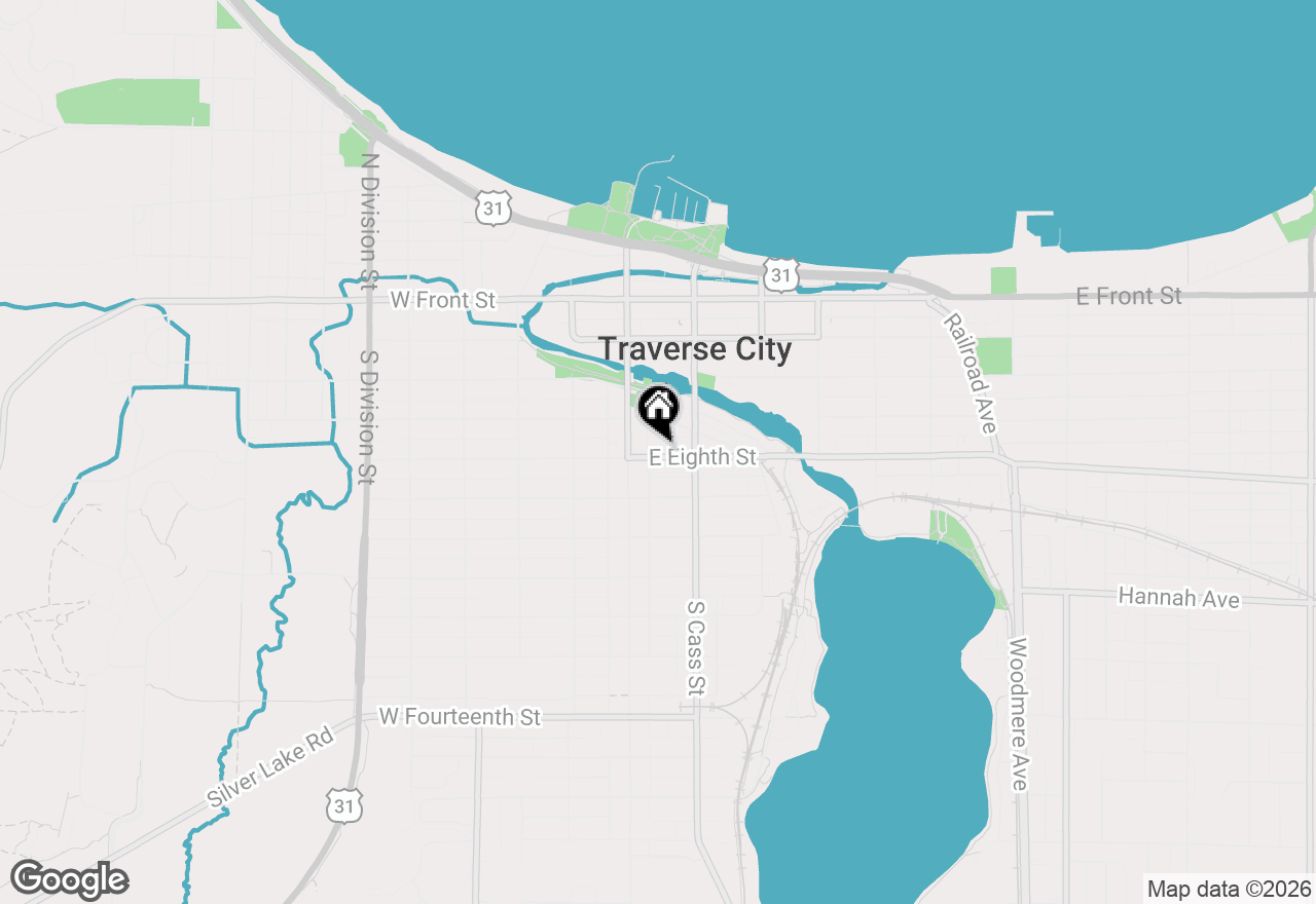 Map of 119 E Eighth Street, Traverse City, MI 49684