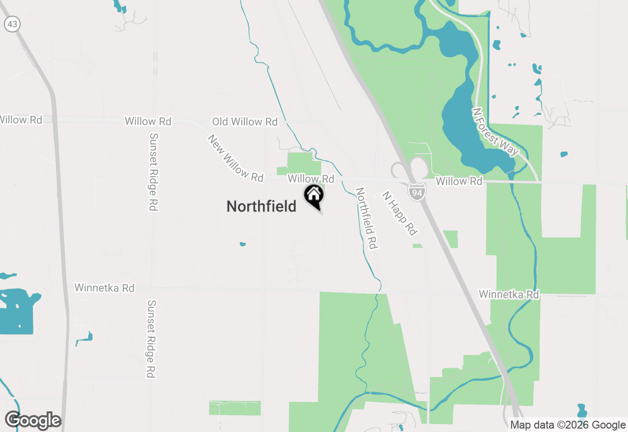 Map of 273 Churchill Street, Northfield, IL 60093