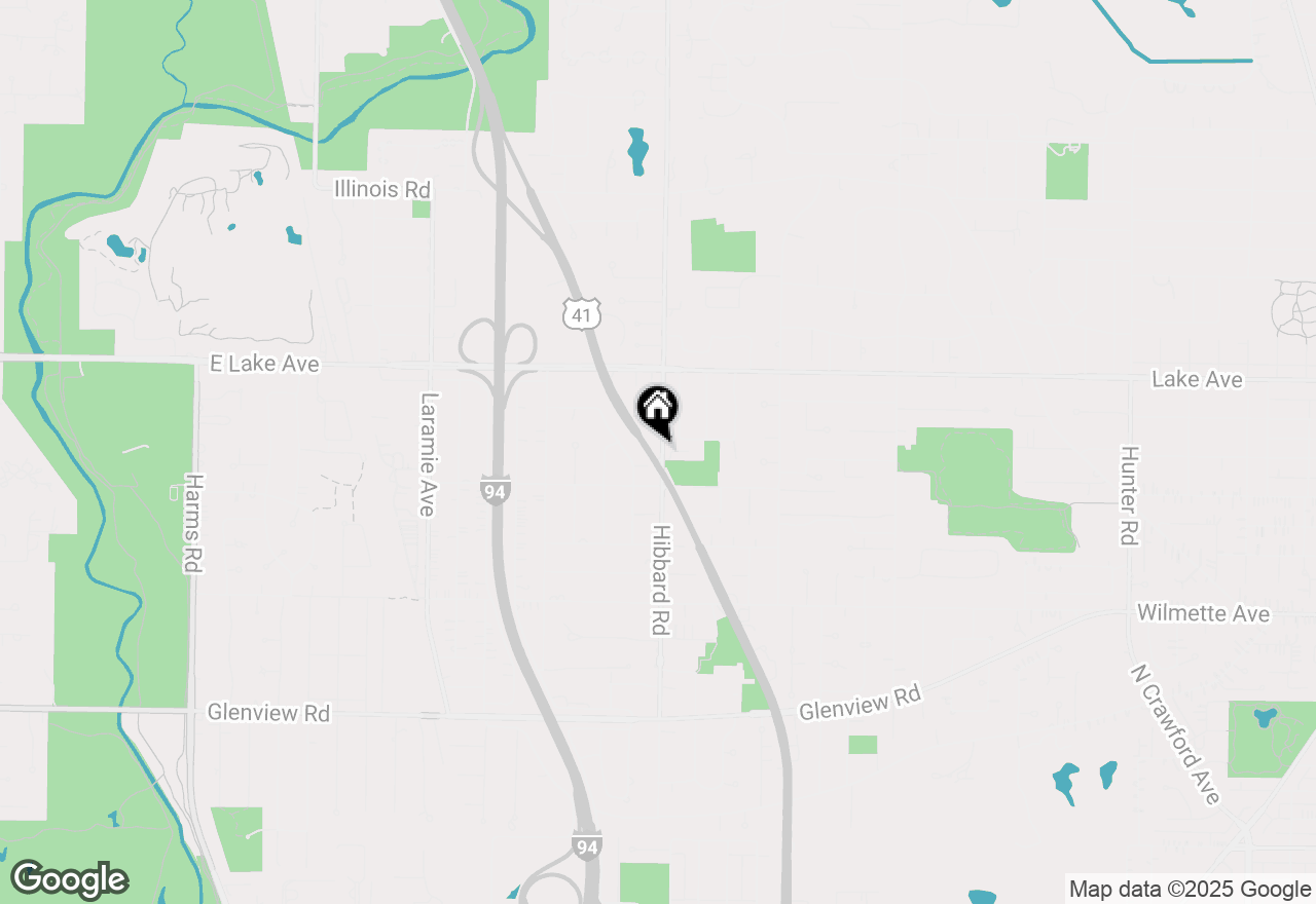 Map of 725 Hibbard Road, Wilmette, IL 60091