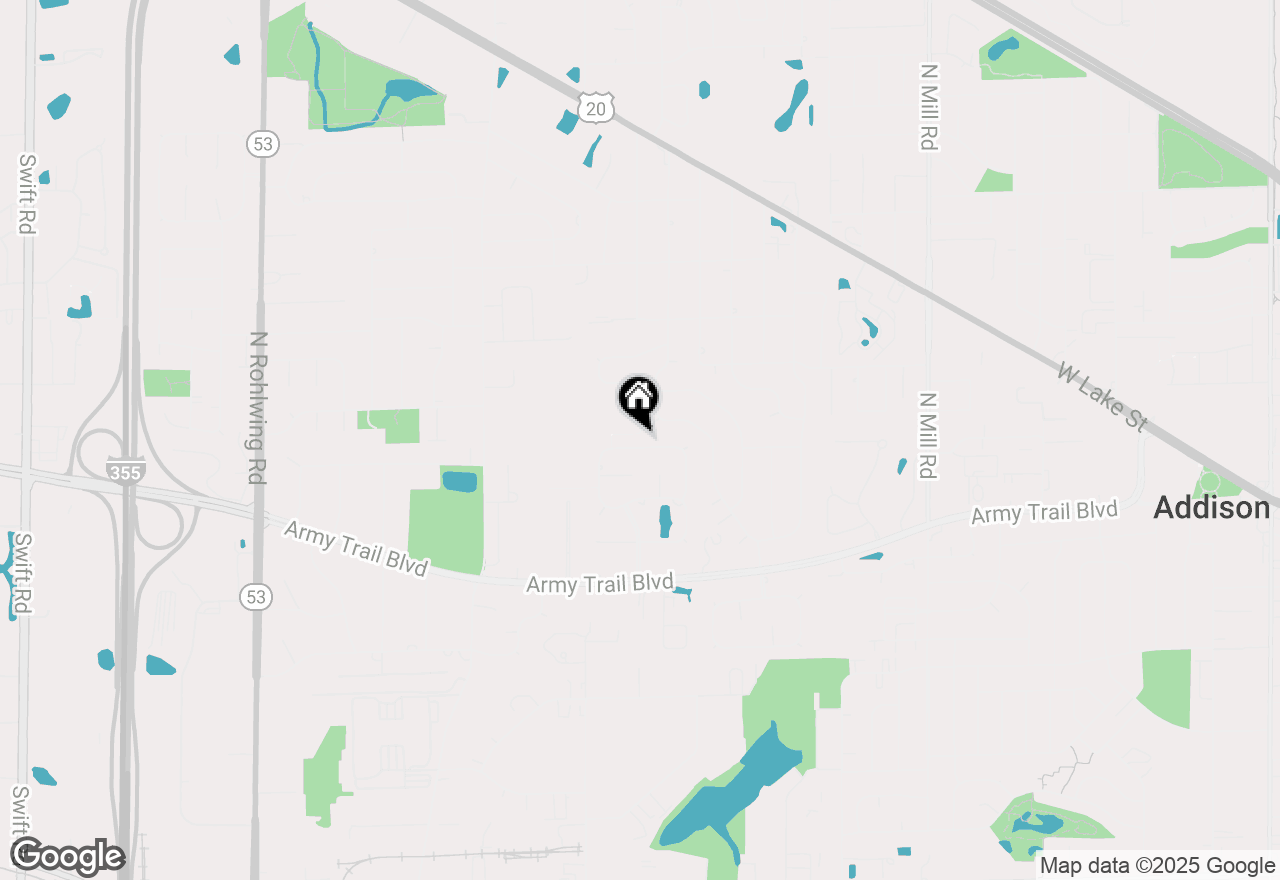 Map of 1102 W Compton Point, Addison, IL 60101