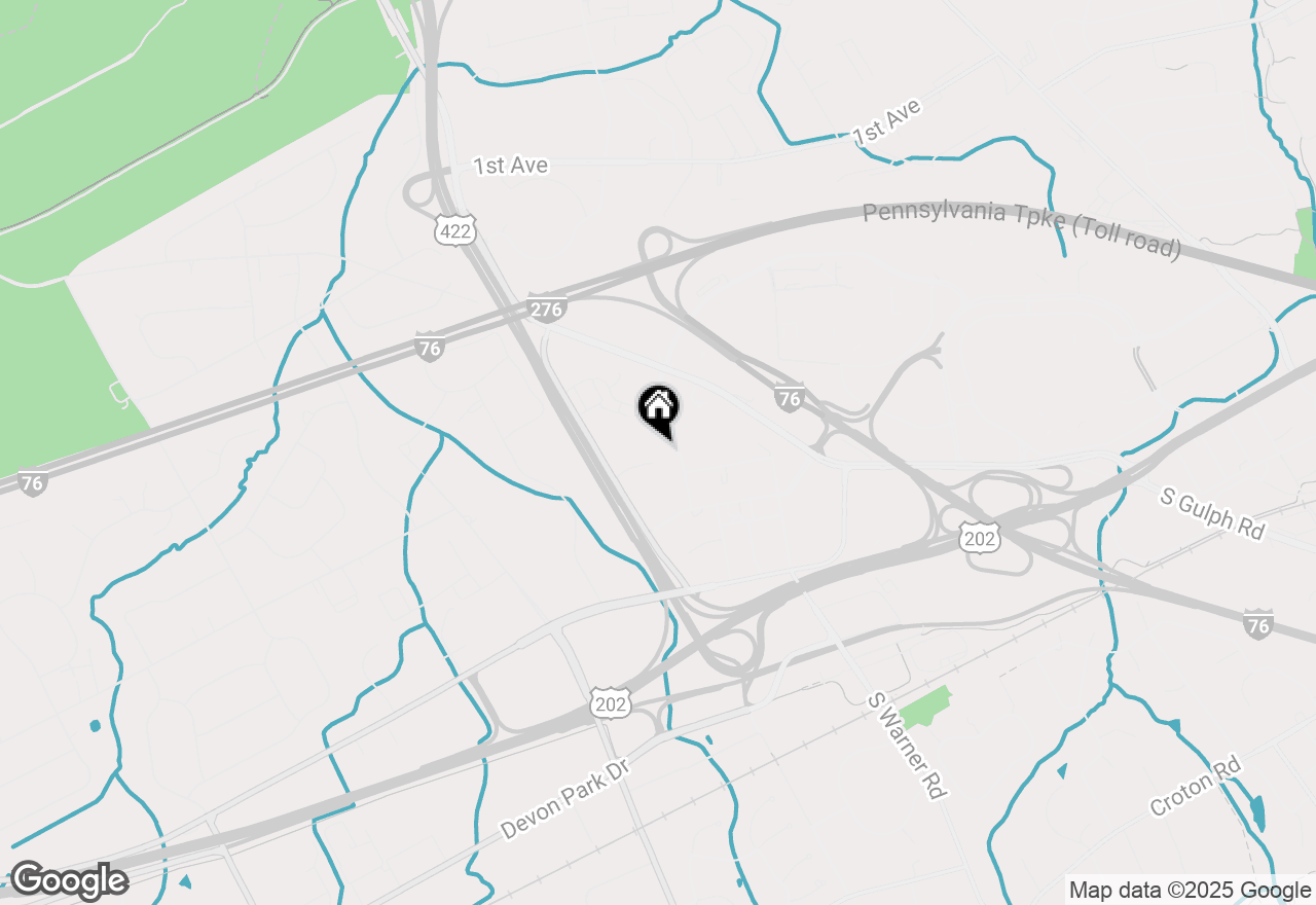 Map of 575 S Goddard Boulevard #210, King Of Prussia, PA 19406