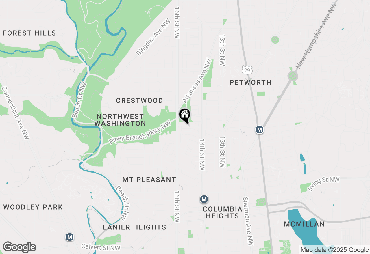 Map of 1452 Spring Road Nw, Washington, DC 20010