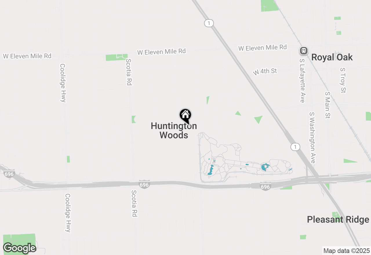 Map of 10104 Ludlow Avenue, Huntington Woods, MI 48070