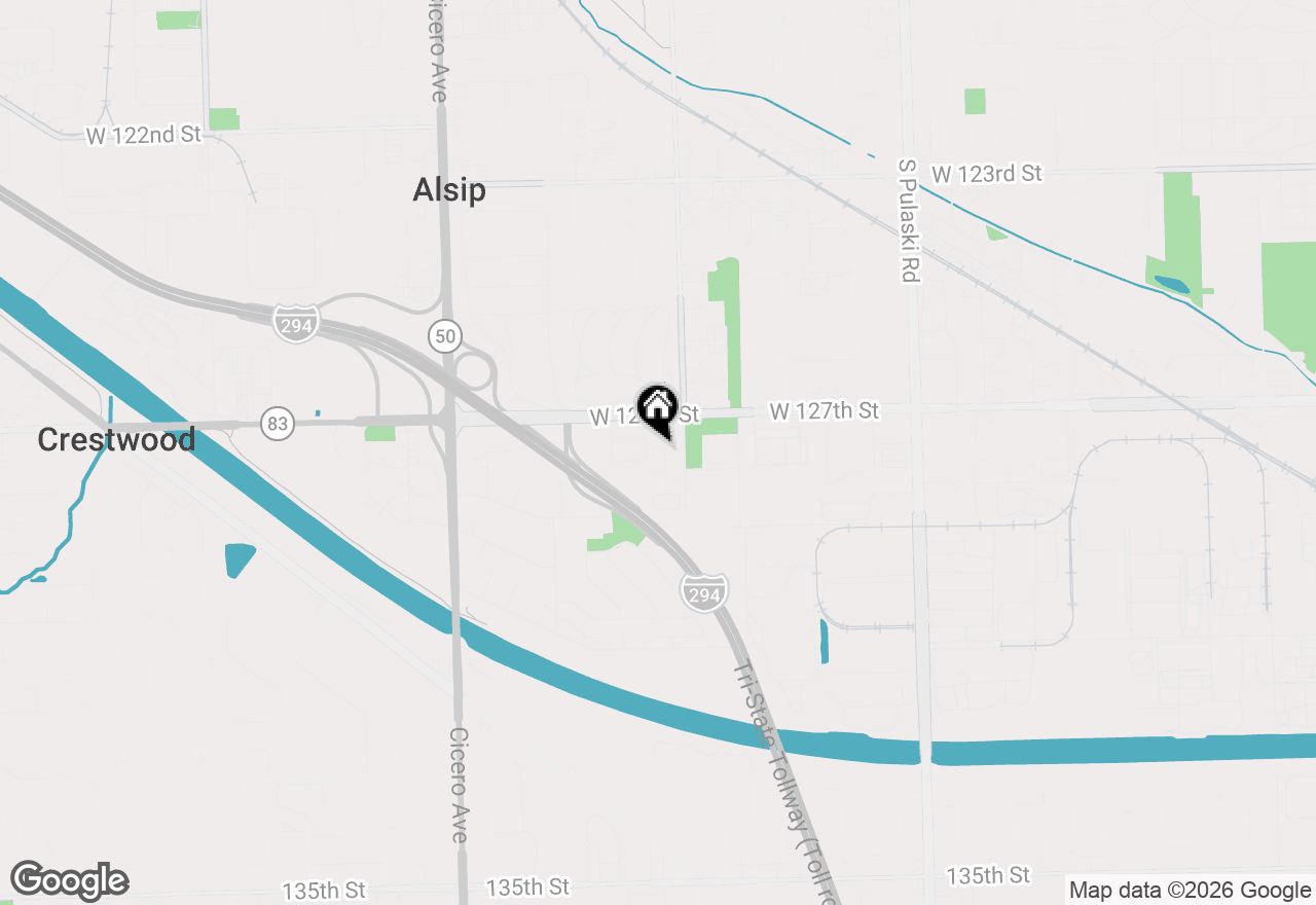 Map of 12746 S Kenneth Avenue #2F, Alsip, IL 60803