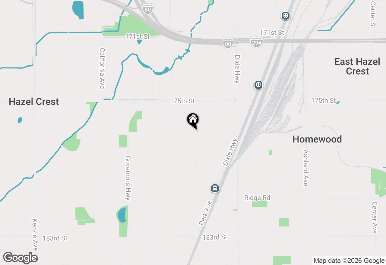 Map of 2245 Hawthorne Road, Homewood, IL 60430