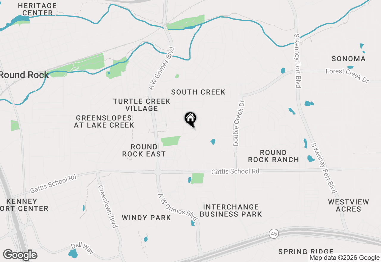 Map of 2114 Redwing Way, Round Rock, TX 78664