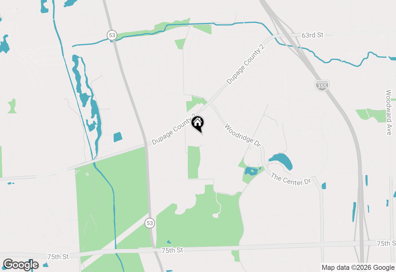 Map of 6826 Church Court, Woodridge, IL 60517