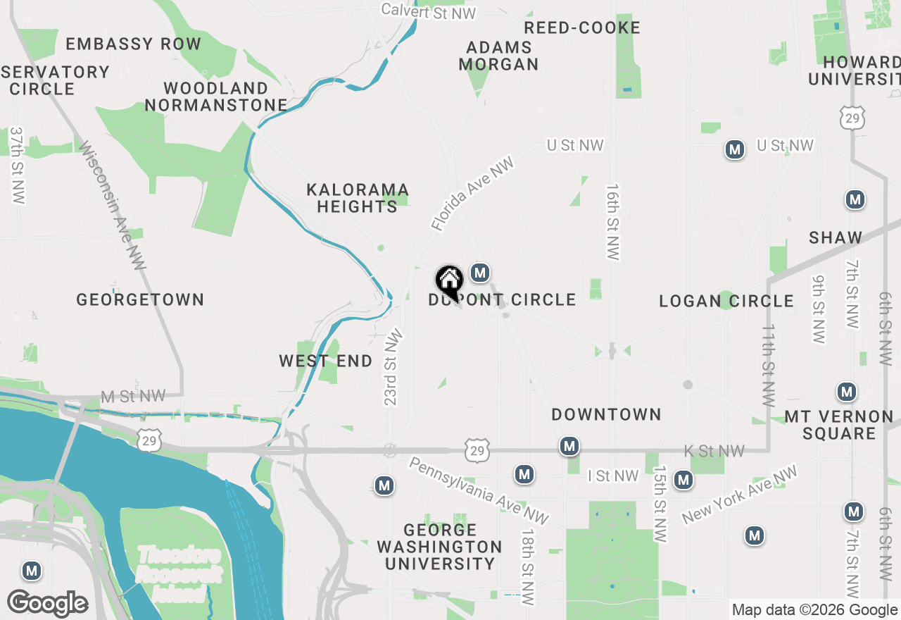 Map of 1415 21st Street Nw #PH-2D, Washington, DC 20036