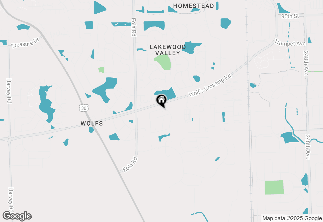 Map of 2941 Red Rose Road, Aurora, IL 60503