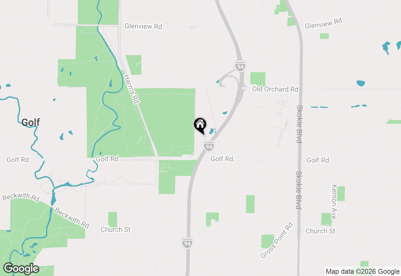 Map of 9655 Woods Drive #1602, Skokie, IL 60077