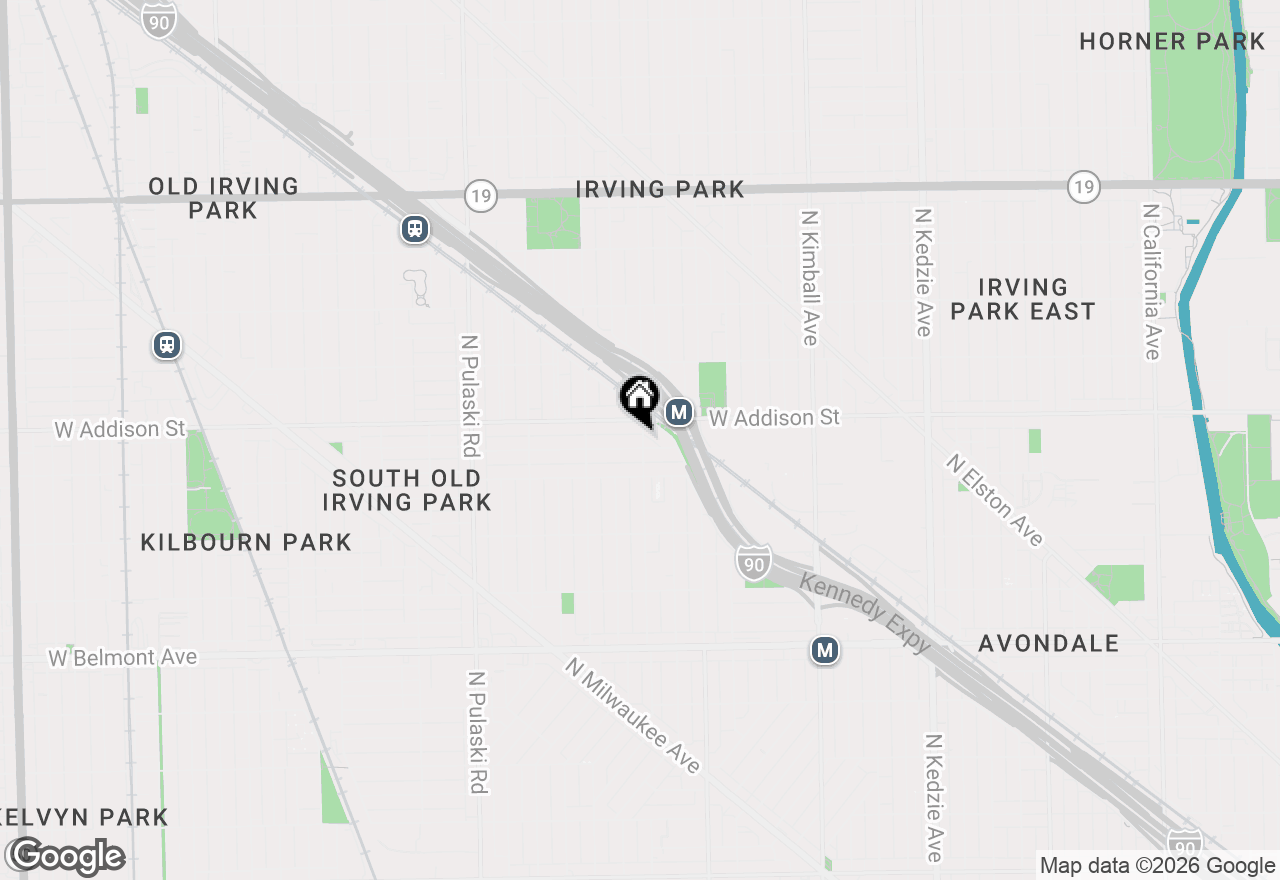 Map of 3534 N Lawndale Avenue #1, Chicago, IL 60618