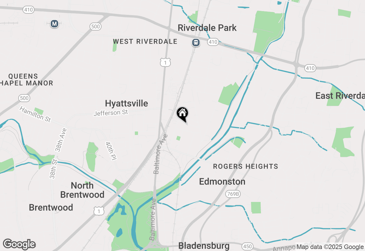 Map of 4603 Hamilton Street, Hyattsville, MD 20781