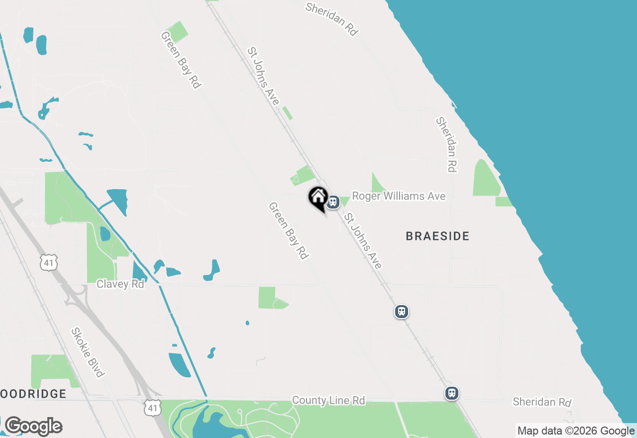 Map of 627 Pleasant Avenue, Highland Park, IL 60035