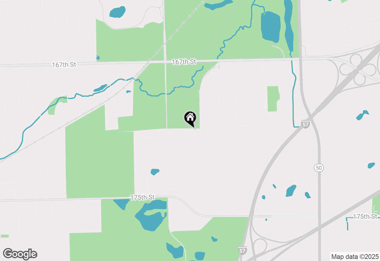 Map of 5426 Bonnie Trail, Oak Forest, IL 60452