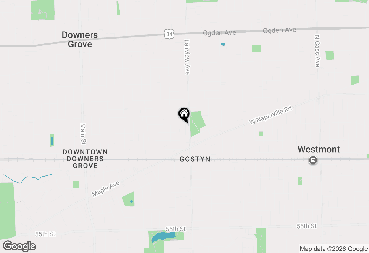 Map of 413 Wilson Street #C, Downers Grove, IL 60515