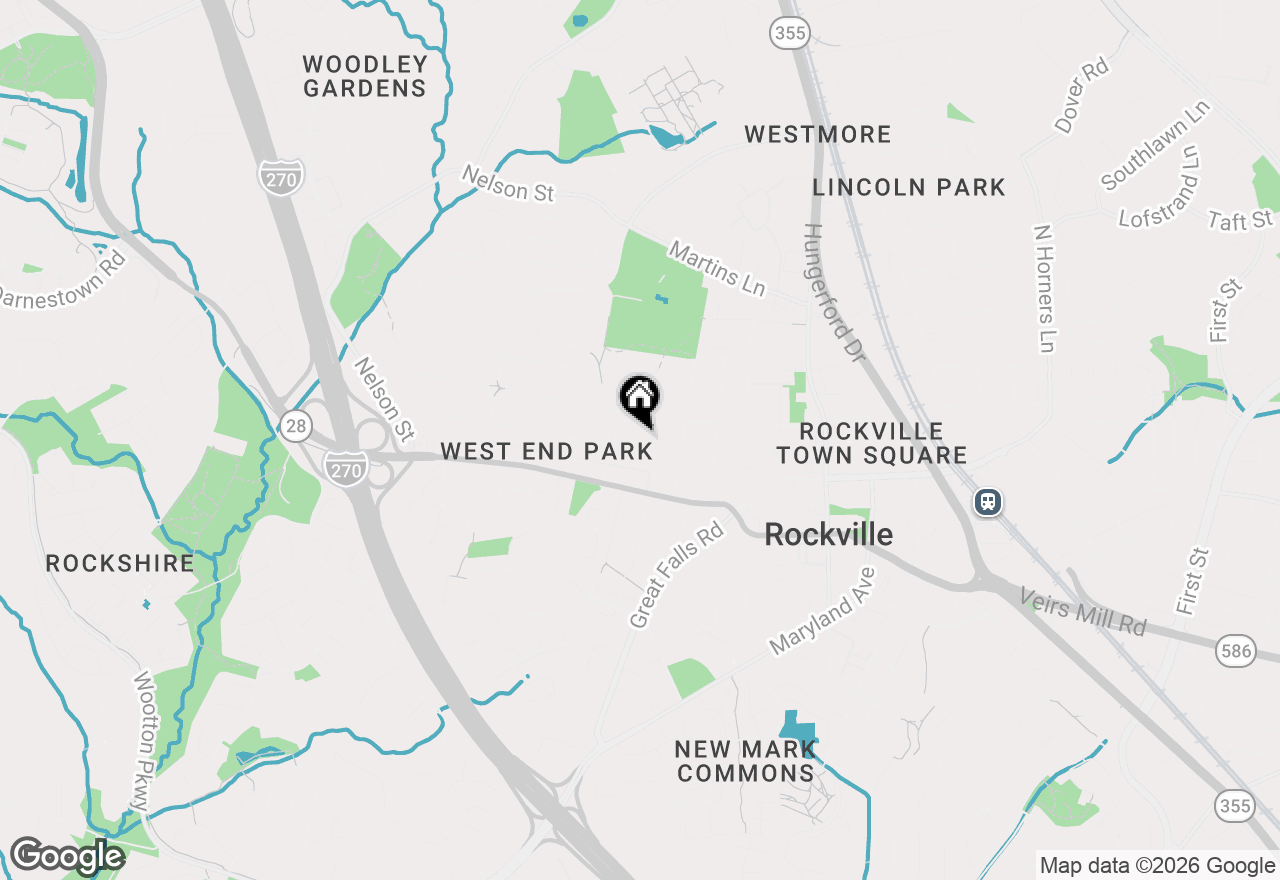 Map of 407 Anderson Avenue, Rockville, MD 20850