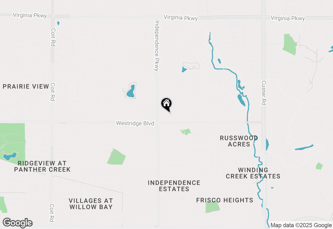 Map of 1408 Auger Place, Mckinney, TX 75072
