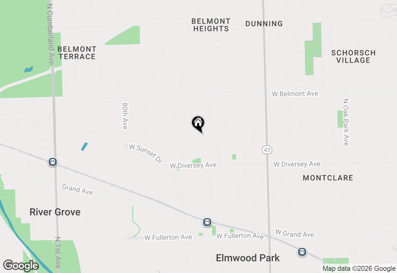 Map of 2931 N 76th Avenue, Elmwood Park, IL 60707