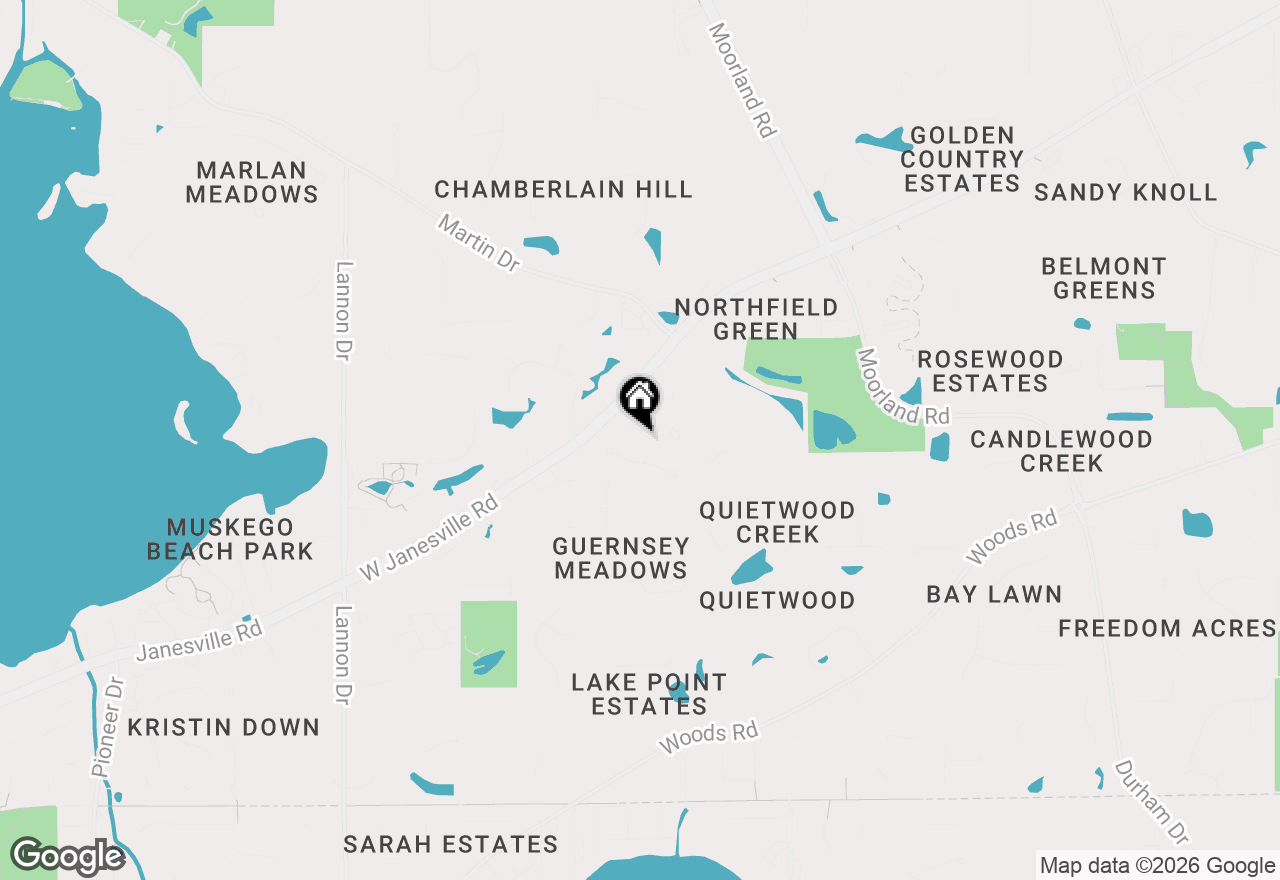 Map of S72W16171 Edith Ct, Muskego, WI 53150