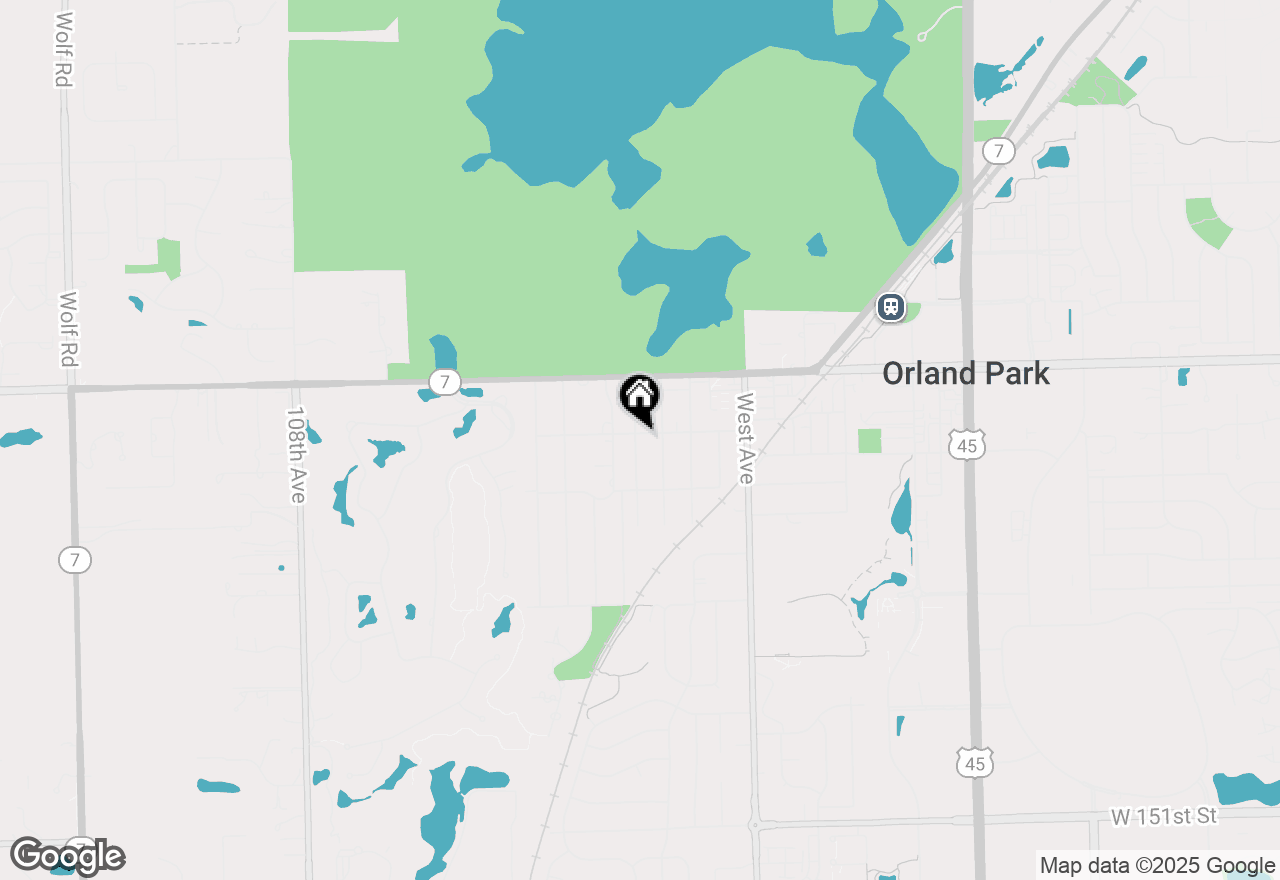 Map of 14405 Greenland Avenue, Orland Park, IL 60462