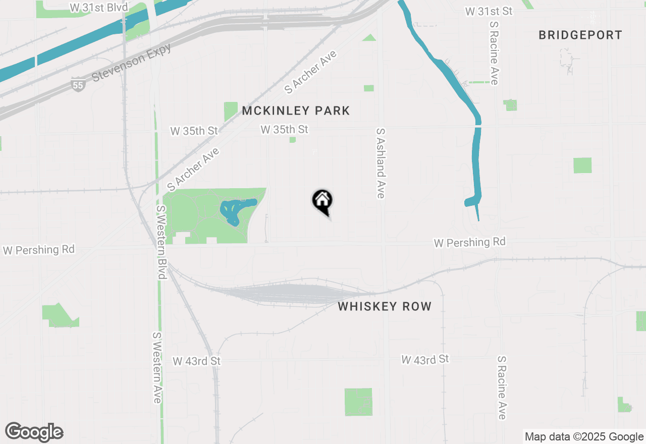 Map of 3810 S Wood Street, Chicago, IL 60609