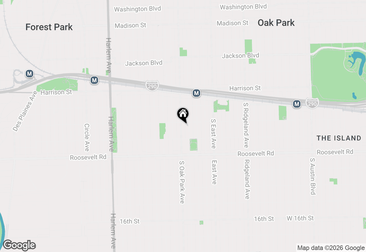Map of 1110 S Oak Park Avenue, Oak Park, IL 60304