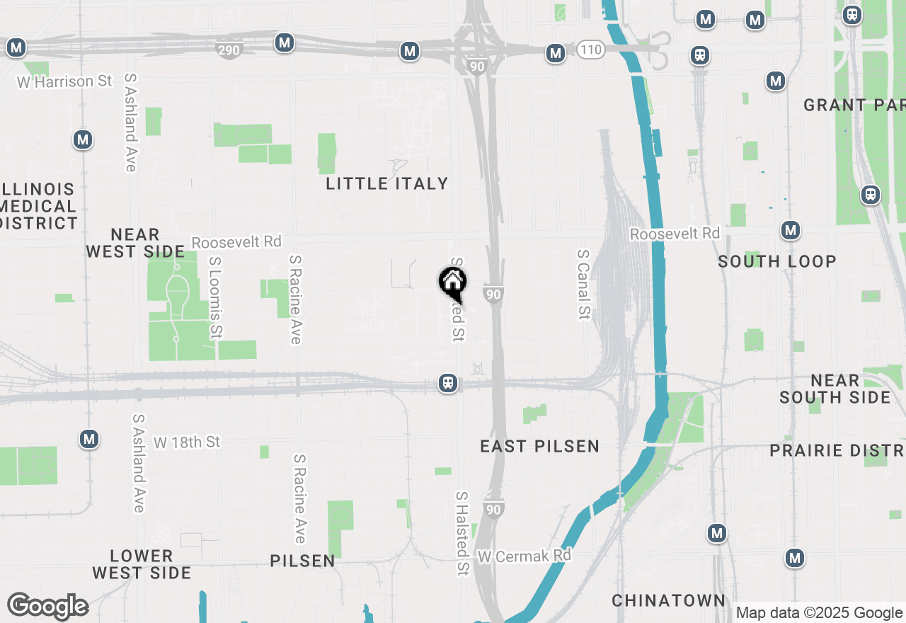 Map of 802 W University Lane #3A, Chicago, IL 60608