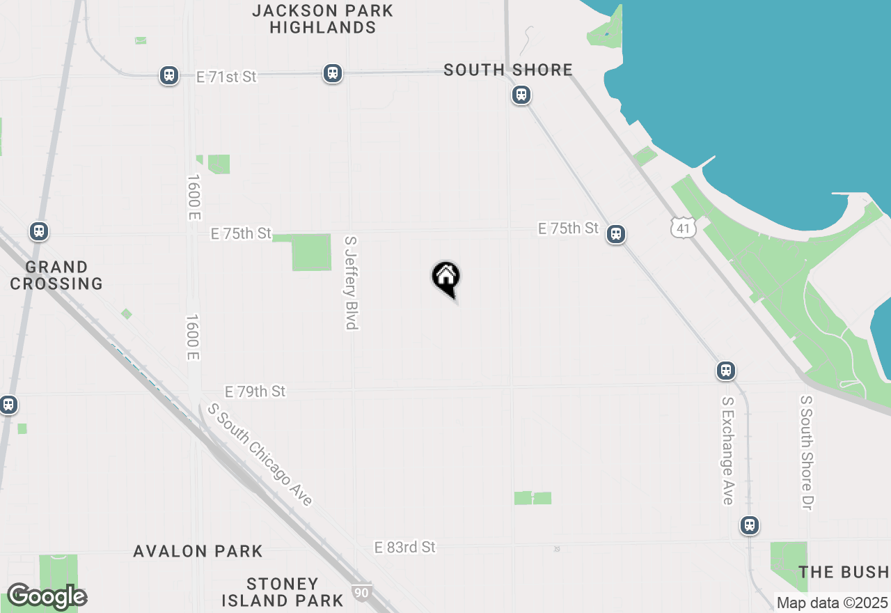 Map of 7658 S Luella Avenue, Chicago, IL 60649