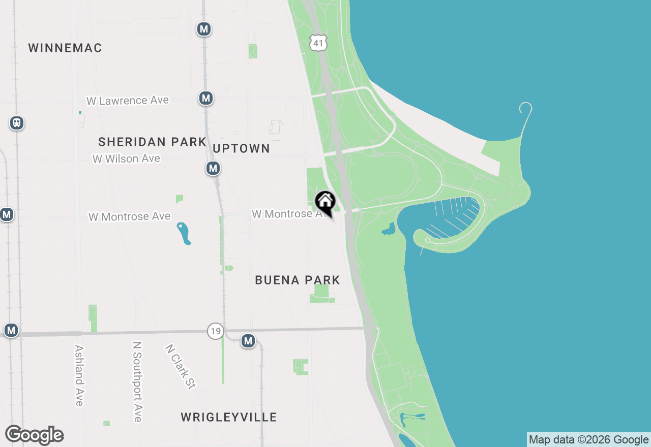 Map of 716 W Junior Terrace #A, Chicago, IL 60613