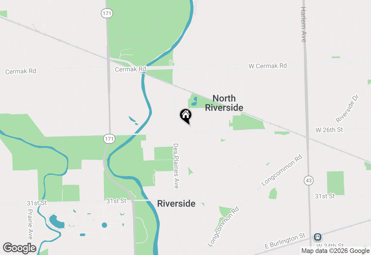 Map of 2527 Keystone Avenue, North Riverside, IL 60546