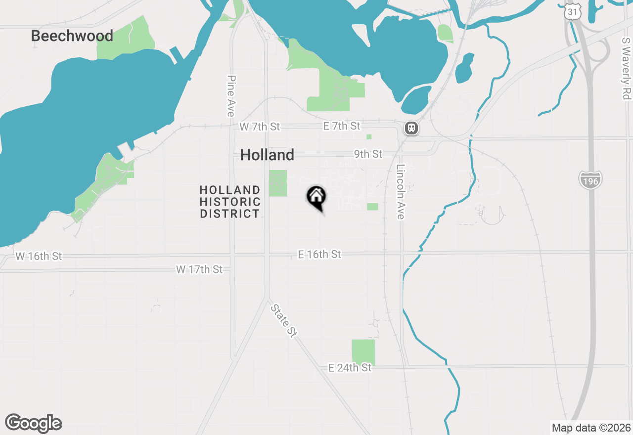 Map of 322 College Avenue, Holland, MI 49423