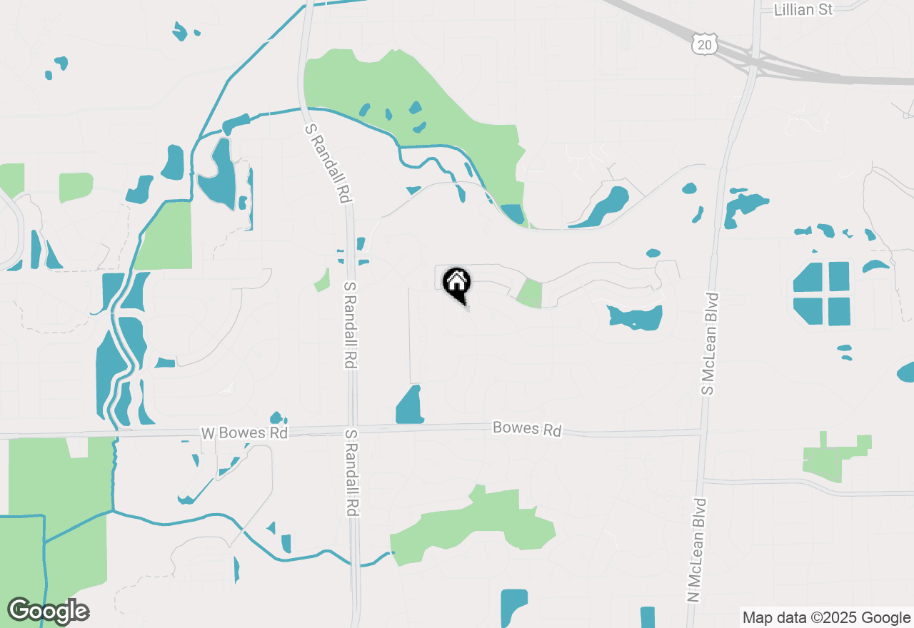 Map of 830 Baltusrol Drive, Elgin, IL 60123