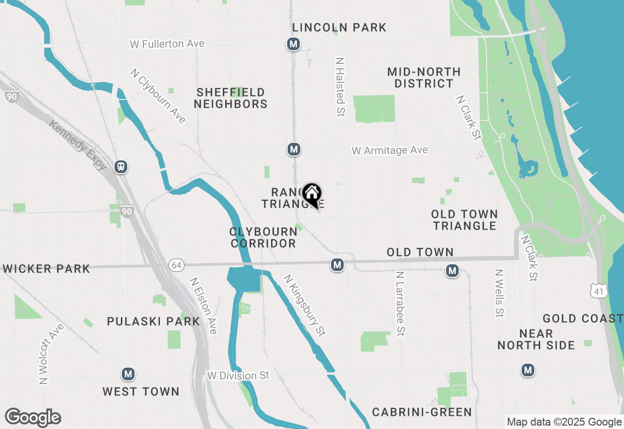 Map of 1810 N Fremont Street #4, Chicago, IL 60614
