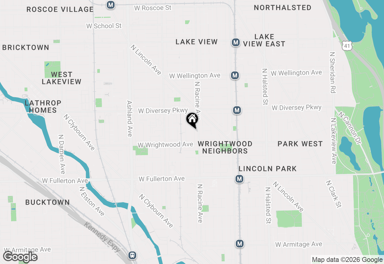 Map of 2643 N Magnolia Avenue, Chicago, IL 60614