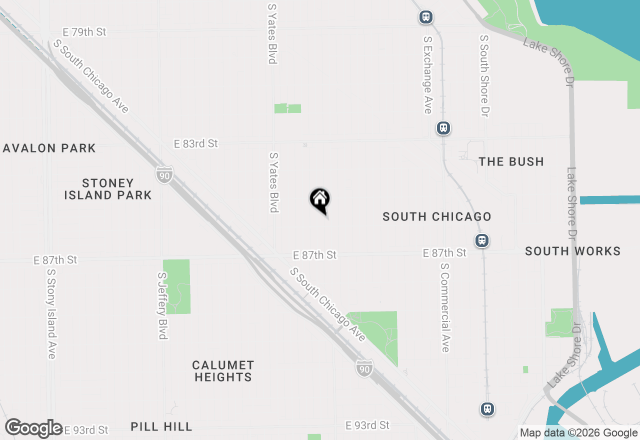 Map of 8549 S Kingston Avenue, Chicago, IL 60617